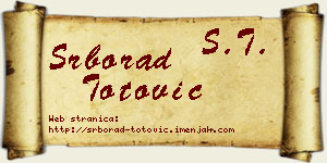Srborad Totović vizit kartica